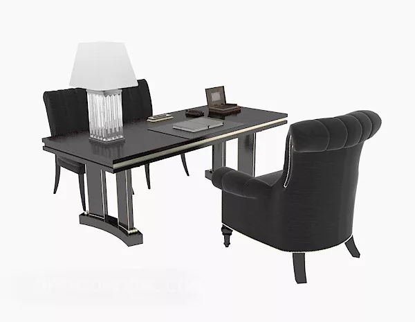 Black Desk Chair 3d model Black Desk Chair 3d model