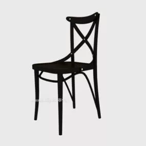 Black Dining Chair 3d model