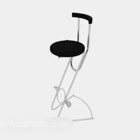 Fashion Bar Chair Black Top 3d model