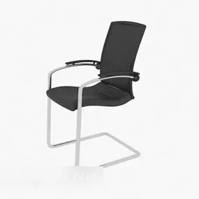 Black Fashion Style Office Chair 3d model