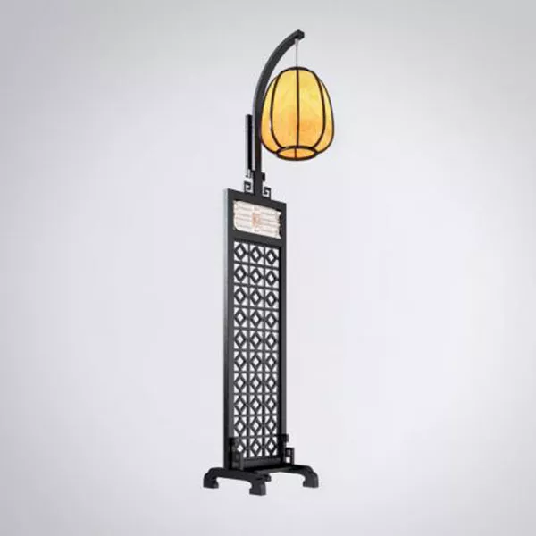 Black Frame Floor Lamp 3d model Black Frame Floor Lamp 3d model