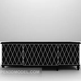 Black Cabinet Furniture 3d model