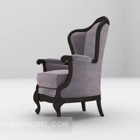 Classic High Back Home Chair Furniture 3d model