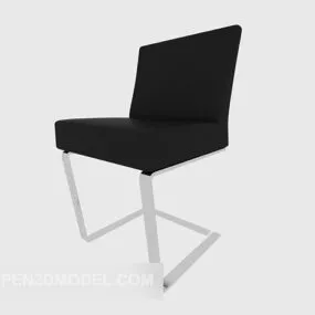 Black Home Relax Chair 3d model