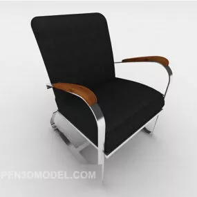 Black Home Lounge Chair 3d model