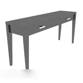Black Home Minimalist Side Table 3d model