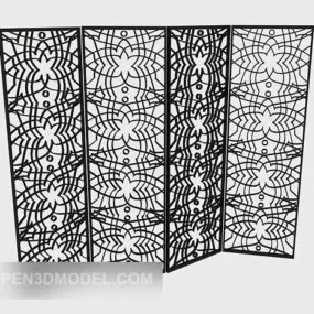 Black Minimalist Screen 3d model