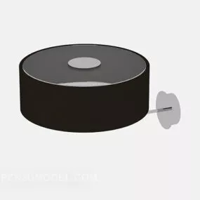 Black Minimalist Wall Lamp 3d model