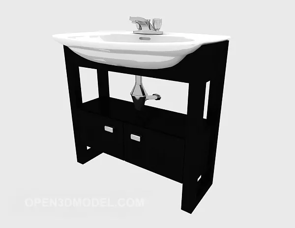 Bathroom Sanitary Porcelain Bathtub 3d model
