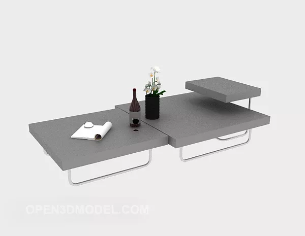 Black Modern Coffee Table 3d model Black Modern Coffee Table 3d model