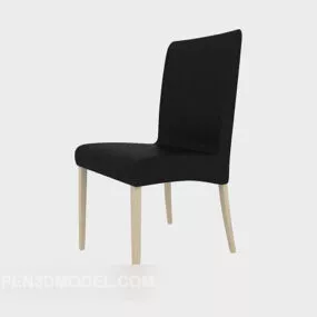 Black Modern Dining Chair 3d model