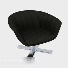 Black Modern Lounge Chair 3d model