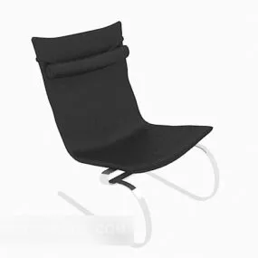 Black Office Chair V40 3d model