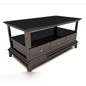 Black Simple Home Side A Few 3d model