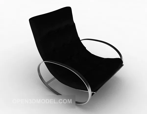 Black Simple Recliner 3d model Black Simple Recliner 3d model