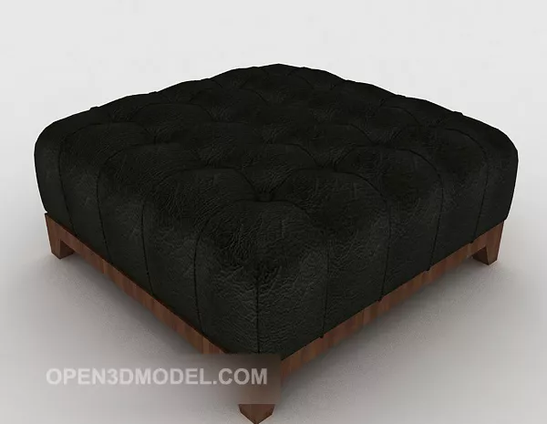 Black Simple Sofa Stool 3d model Black Simple Sofa Stool 3d model