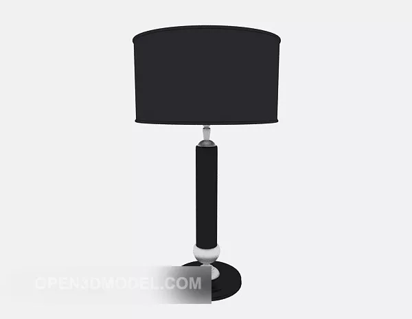 Black Simple Table Lamp Hotel 3d model Black Simple Table Lamp Hotel 3d model