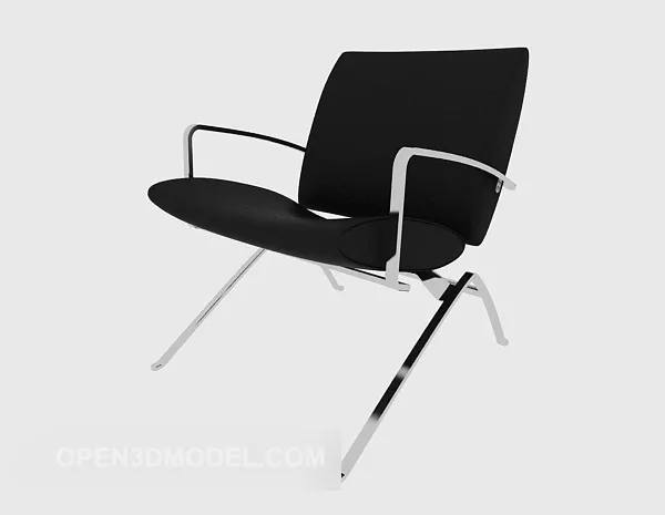Black Stylish Office Chair 3d model Black Stylish Office Chair 3d model