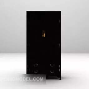 Black Wardrobe Furniture 3d model