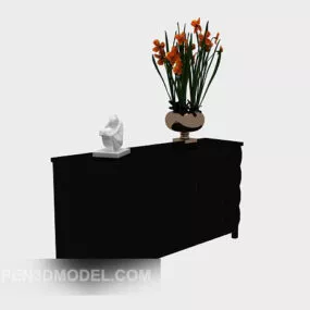 Black Wood Edge Several 3d model