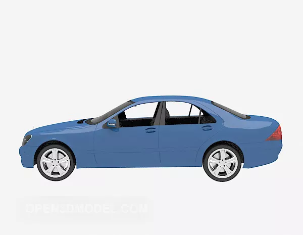 Blue Car Vehicle 3d model Blue Car Vehicle 3d model