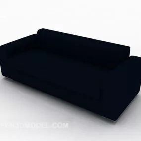 Blue Common Multiplayer Sofa 3d model