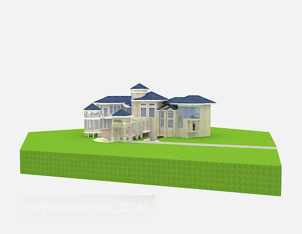 Tiles Roof Clay Material 3d model