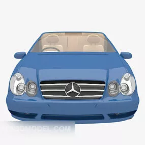 Blue Sports Car Vehicle 3d model