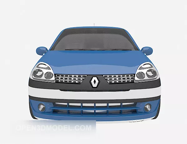 Trolley Car Blue Color 3d model Trolley Car Blue Color 3d model