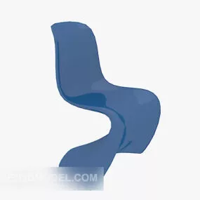 Blue All-in-one Lounge Chair 3d model