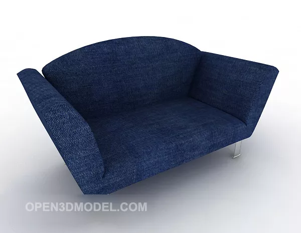 Blue Elegant Sofa 3d model Blue Elegant Sofa 3d model
