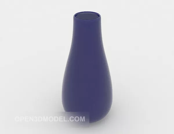 Blue Color Home Vase 3d model Blue Color Home Vase 3d model