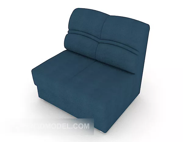 Blue Home Single Sofa 3d model Blue Home Single Sofa 3d model