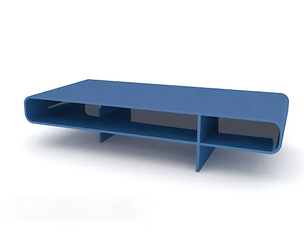 Blue Long-shaped Multi-function Coffee Table 3d model Blue Long-shaped Multi-function Coffee Table 3d model