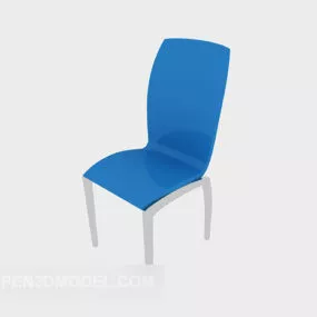Blue Modern Lounge Chair 3d model