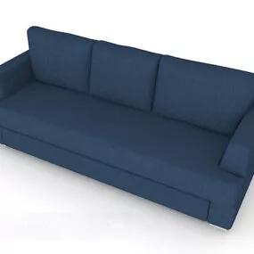 Blue Modern Multi Seaters Sofa Design 3d model