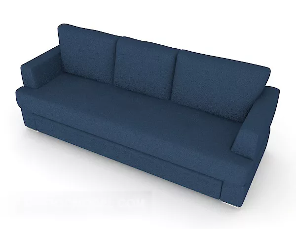 Blue Modern Multi Seaters Sofa Design 3d model Blue Modern Multi Seaters Sofa Design 3d model