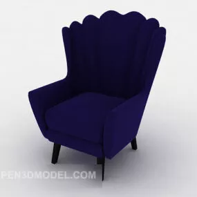 Stylized Back Home Single Sofa 3d model