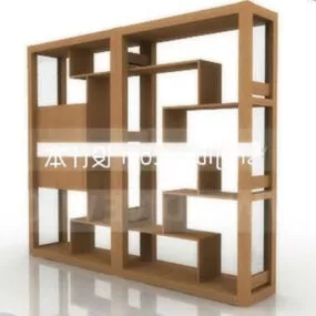 Bogu Rack Showcase Wooden 3d model