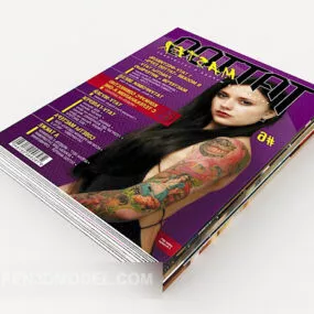 Book And Magazine 3d model
