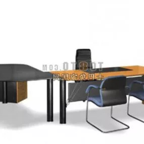 Boss Table Chair Furniture 3d model