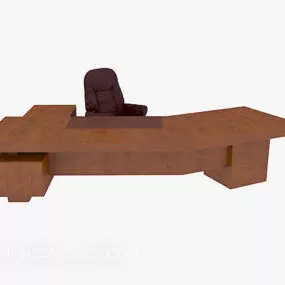 Boss Desk Chairs Wooden 3d model