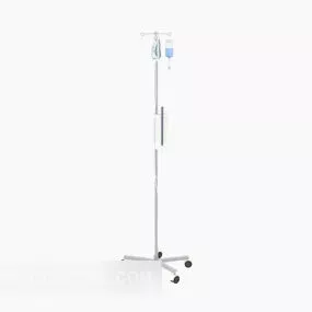 Hospital Bottles Hanger Stainless Steel 3d model