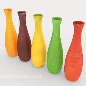 Colorful Bottle Decoration 3d model