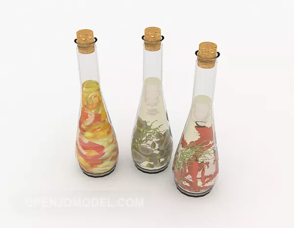 Bottled Kimchi 3d model Bottled Kimchi 3d model