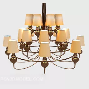 Boutique Chandelier Furniture 3d model