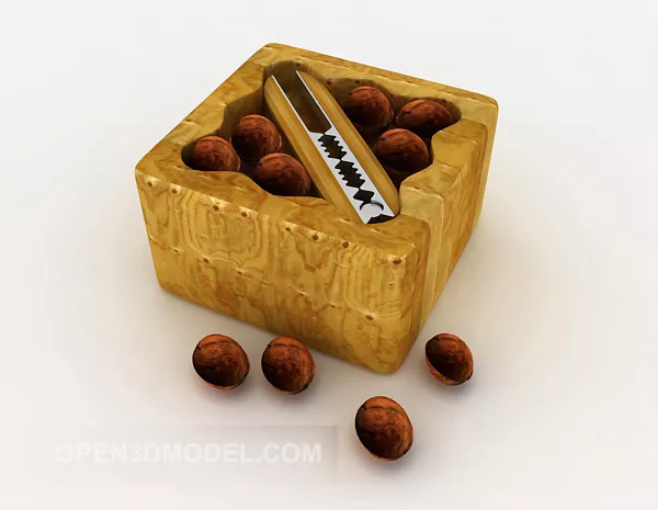 Wooden Boxed Food 3d model Wooden Boxed Food 3d model