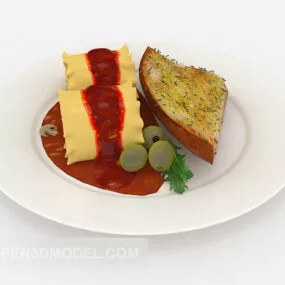 Bread Dessert 3d model