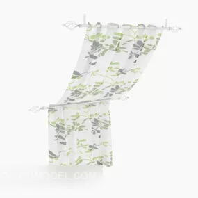 Broken Flower Fabric Curtain 3d model