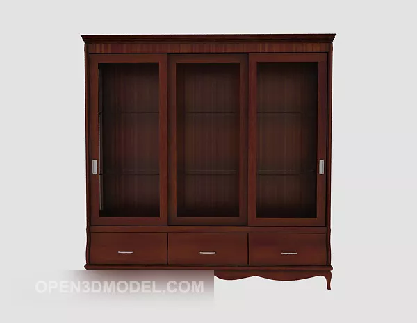 Modern Wardrobe Shelf 3d model